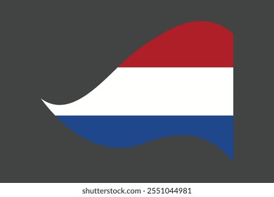 Bandera de los Países Bajos, La bandera de los Países Bajos, Bandera de los Países Bajos Vector de ilustración de país, Rectángulo Netherlands bandera ilustración, Ilustración vectorial plana
