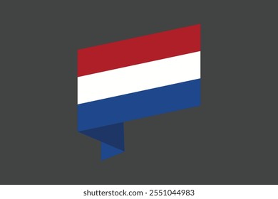 Bandera de los Países Bajos, La bandera de los Países Bajos, Bandera de los Países Bajos Vector de ilustración de país, Rectángulo Netherlands bandera ilustración, Ilustración vectorial plana
