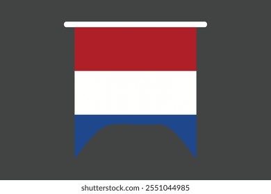 Bandera de los Países Bajos, La bandera de los Países Bajos, Bandera de los Países Bajos Vector de ilustración de país, Rectángulo Netherlands bandera ilustración, Ilustración vectorial plana
