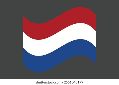 Bandera de los Países Bajos, La bandera de los Países Bajos, Bandera de los Países Bajos Vector de ilustración de país, Rectángulo Netherlands bandera ilustración, Ilustración vectorial plana
