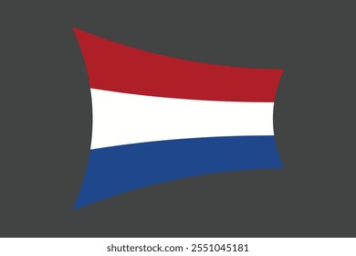 Bandera de los Países Bajos, La bandera de los Países Bajos, Bandera de los Países Bajos Vector de ilustración de país, Rectángulo Netherlands bandera ilustración, Ilustración vectorial plana
