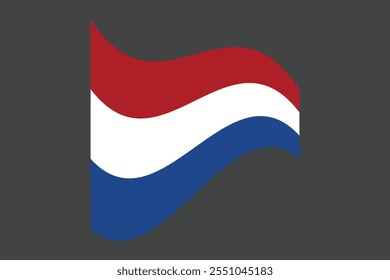 Bandera de los Países Bajos, La bandera de los Países Bajos, Bandera de los Países Bajos Vector de ilustración de país, Rectángulo Netherlands bandera ilustración, Ilustración vectorial plana
