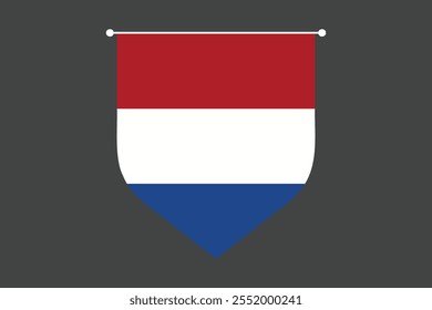 Bandera de los Países Bajos, La bandera de los Países Bajos, Bandera de los Países Bajos Vector de ilustración de país, Rectángulo Netherlands bandera ilustración, Ilustración vectorial plana
