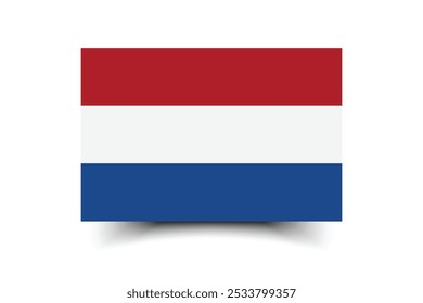 Netherlands flag official colors and proportion digital vector illustration