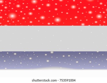 netherlands flag on christmas background