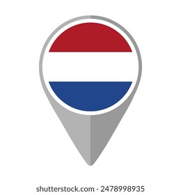 Bandera de los Países Bajos en el Pin de Locación