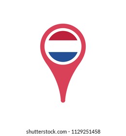The Netherlands flag pointer
