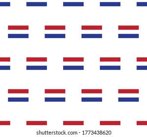 Netherlands   flag seamless pattern.  Netherlands   flag texture vector 
