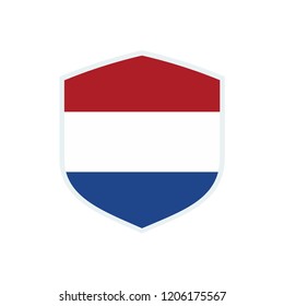 Netherlands flag. Netherlands shield flag