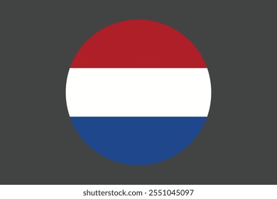 Bandera de los Países Bajos, Vector de la bandera de los Países Bajos, Bandera de los Países Bajos es un símbolo de libertad, Bandera nacional de los Países Bajos, Ilustración vectorial
