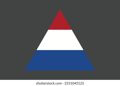 Bandera de los Países Bajos, Vector de la bandera de los Países Bajos, Bandera de los Países Bajos es un símbolo de libertad, Bandera nacional de los Países Bajos, Ilustración vectorial
