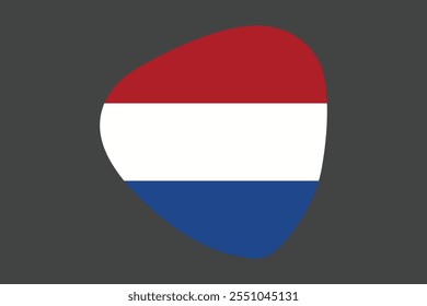 Bandera de los Países Bajos, Vector de la bandera de los Países Bajos, Bandera de los Países Bajos es un símbolo de libertad, Bandera nacional de los Países Bajos, Ilustración vectorial
