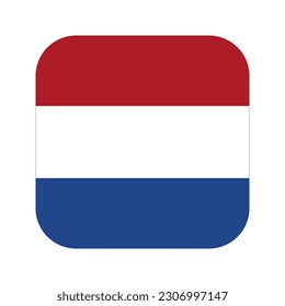 Netherlands flag simple illustration for independence day or election