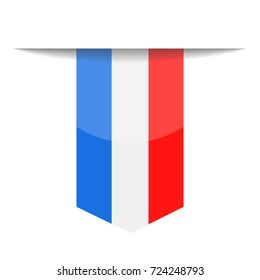 Netherlands Flag Vector Bookmark Icon - Illustration