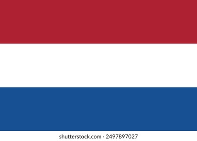 The Netherlands flag, vector design