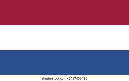 Netherlands Flag Vector Design Stock Illustration