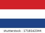 Netherlands flag vector graphic. Rectangle Dutch flag illustration. Netherlands country flag is a symbol of freedom, patriotism and independence.