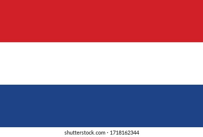 Netherlands flag vector graphic  Rectangle Dutch flag illustration  Netherlands country flag is symbol freedom  patriotism   independence 