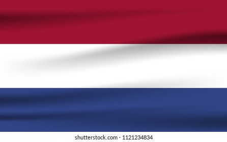  Netherlands flag vector icon. 