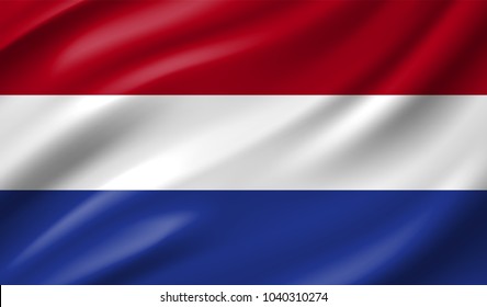 Netherlands Flag in Vector Illustration
