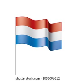 Netherlands flag, vector illustration