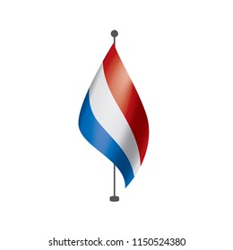 Netherlands flag, vector illustration