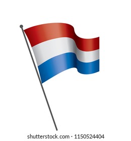 Netherlands flag, vector illustration
