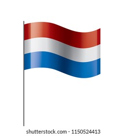 Netherlands flag, vector illustration