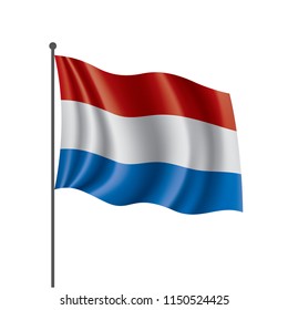 Netherlands flag, vector illustration