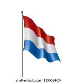 Netherlands flag, vector illustration