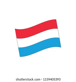 Netherlands flag, vector illustration