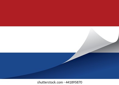 Netherlands flag vector illustration.