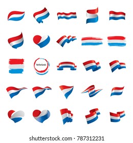 Netherlands flag, vector illustration