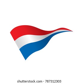 Netherlands flag, vector illustration