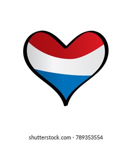 Netherlands flag, vector illustration