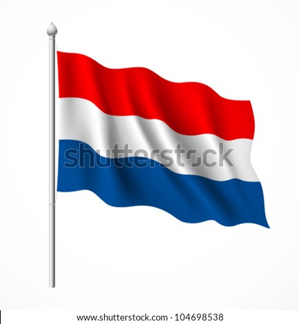 Netherlands flag, vector illustration