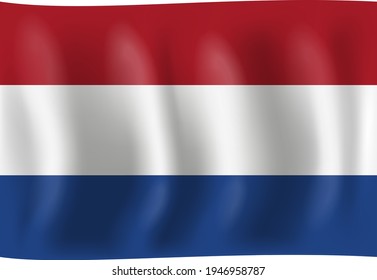 Netherlands Flag Vector Illustration. Banner. Flag Logo. Flag Vector. Flags Of The World. Flag Of Independence Day. Abstract Vector Illustration Eps.10
