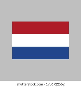 Netherlands flag vector illustration in high quality for ui and ux, website or mobile application