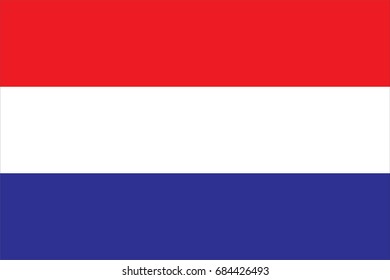 Netherlands Flag vector illustration. Netherlands Flag. National Flag of Netherlands. 