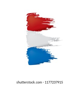 Netherlands flag, vector illustration on a white background