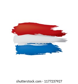Netherlands flag, vector illustration on a white background