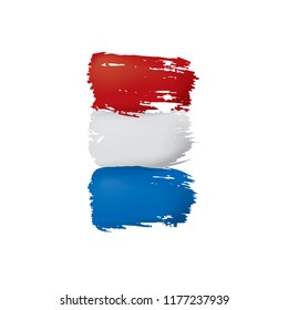 Netherlands flag, vector illustration on a white background