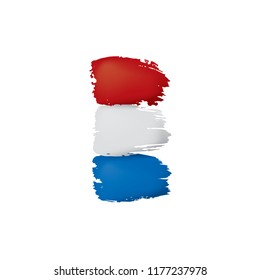 Netherlands flag, vector illustration on a white background