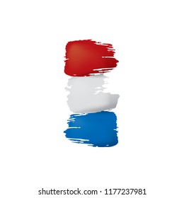 Netherlands flag, vector illustration on a white background