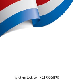 Netherlands flag, vector illustration on a white background