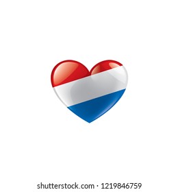Netherlands flag, vector illustration on a white background