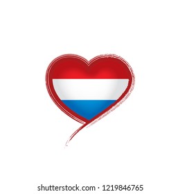 Netherlands flag, vector illustration on a white background