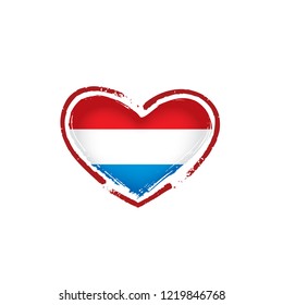 Netherlands flag, vector illustration on a white background