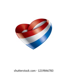Netherlands flag, vector illustration on a white background