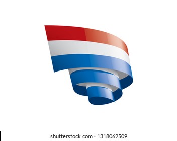 Netherlands flag, vector illustration on a white background